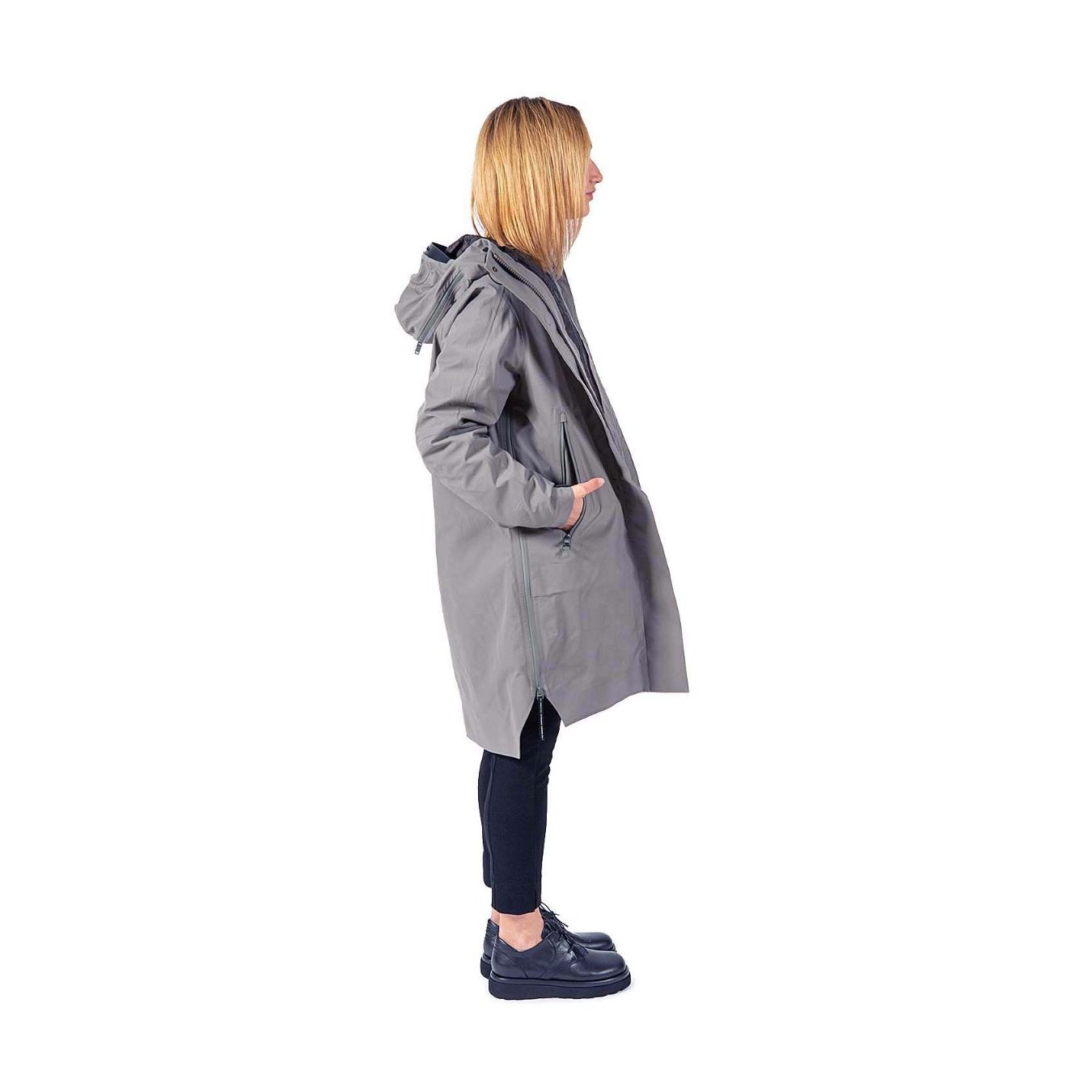 parka grigio fossil