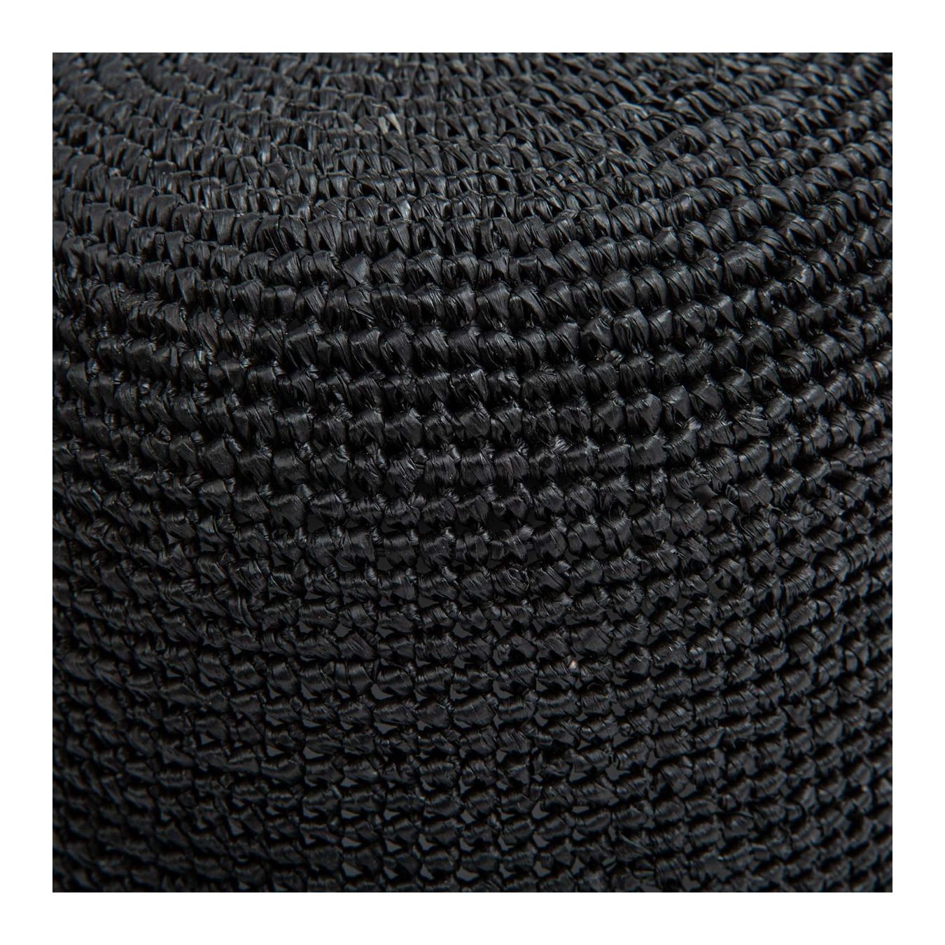 ibeliv cloche ANDAO in paglia nera dettaglio