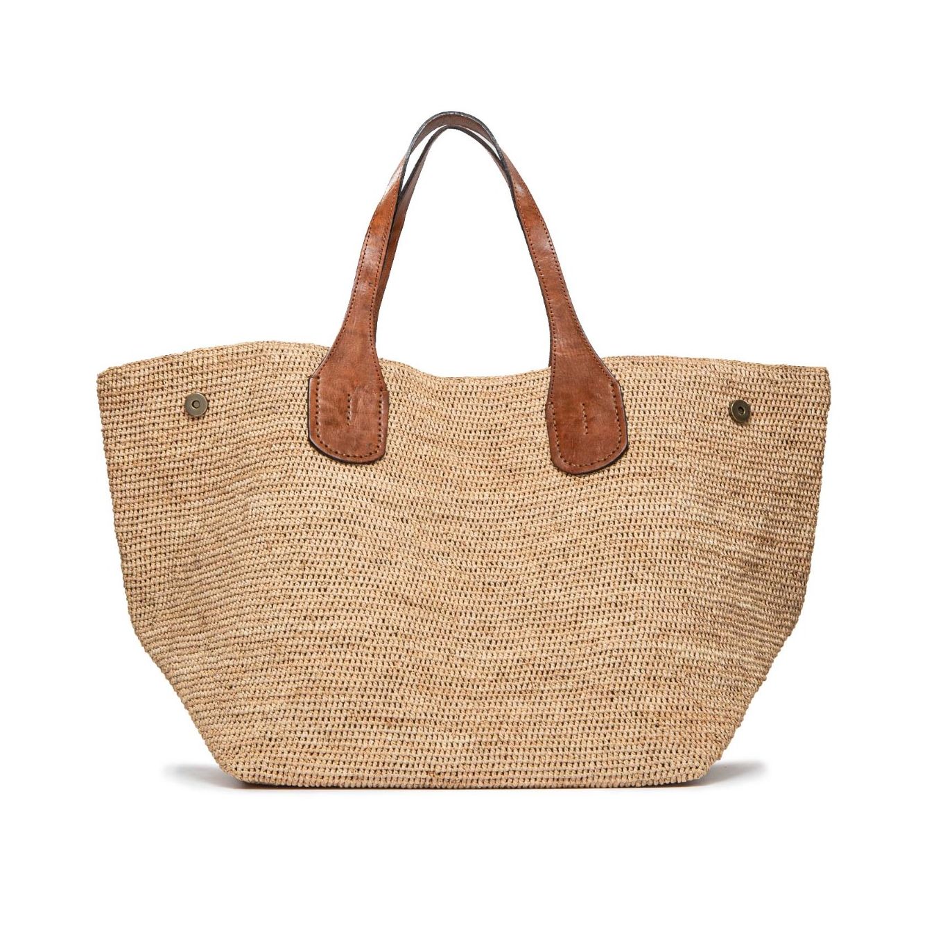 IBELIV maxi shopper LAZA in paglia sabbia  dietro