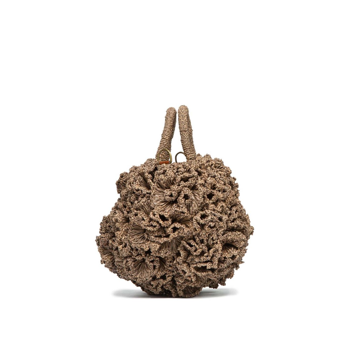 ibeliv shopper CORAL in paglia borsa donna