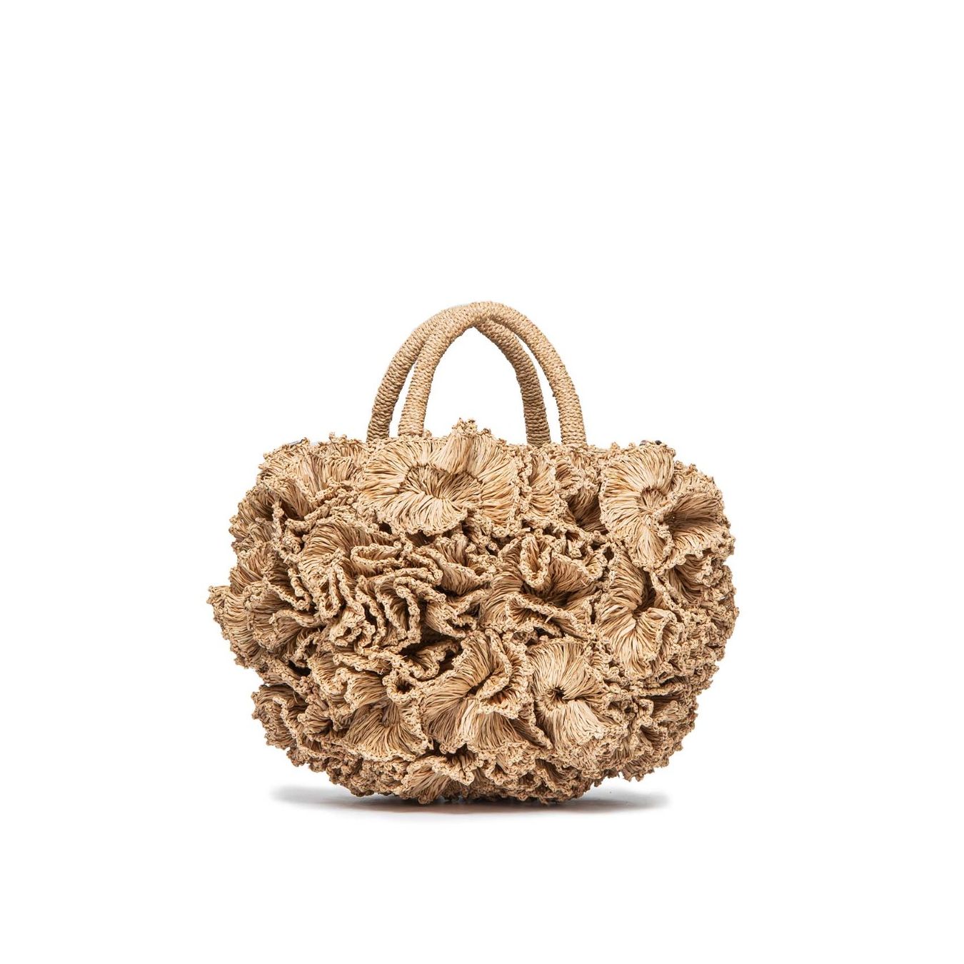 ibeliv shopper CORAL in paglia sabbia