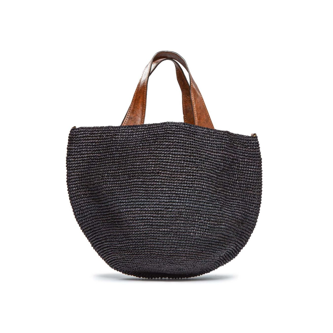 ibeliv shopper MIROZY in paglia nera 