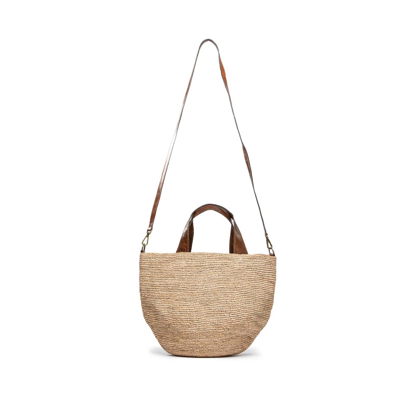 ibeliv shopper MIROZY in paglia sabbia tracolla