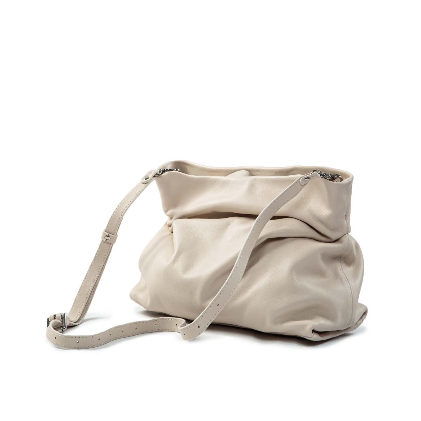 clutch in pelle osso tracolla