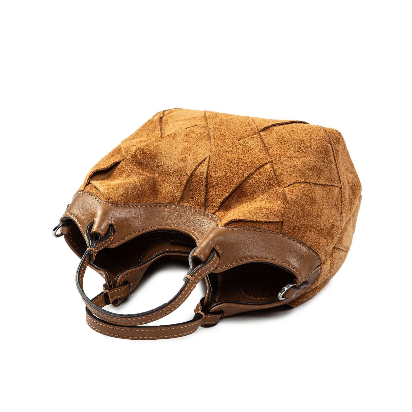 mini shopper DUA intreccio caramel sopra