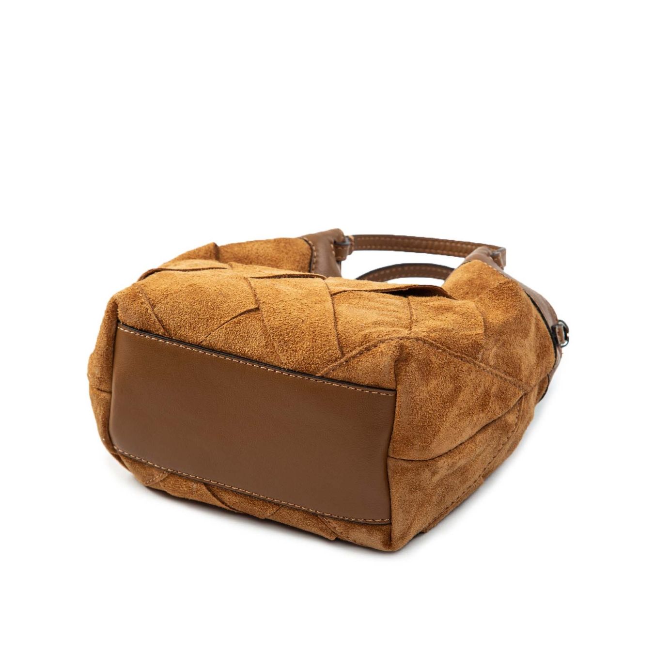 mini shopper DUA intreccio caramel sotto