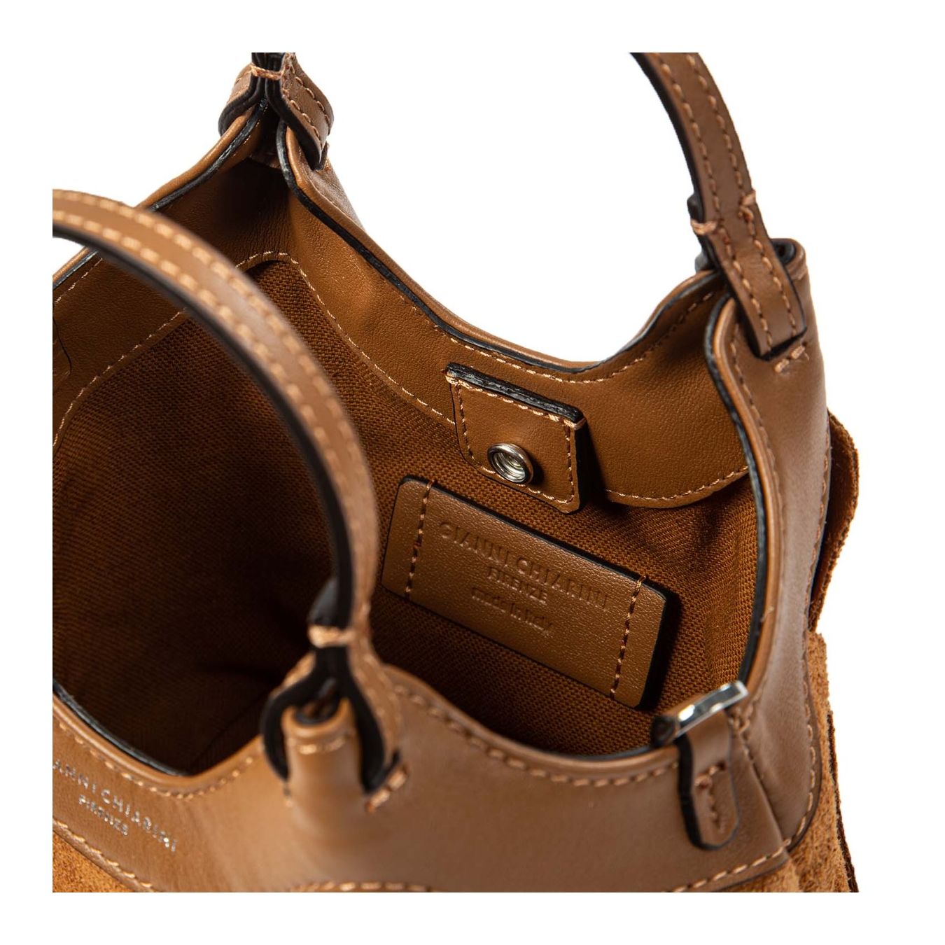 mini shopper DUA intreccio caramel interno