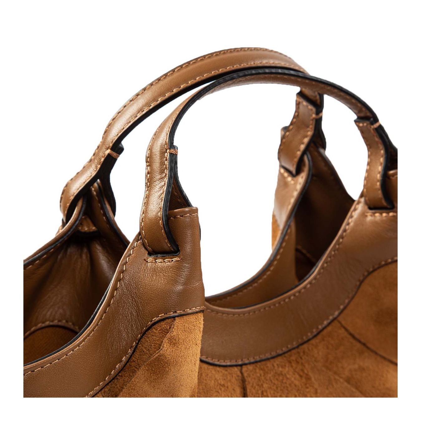 shopper DUA media intreccio caramel manici