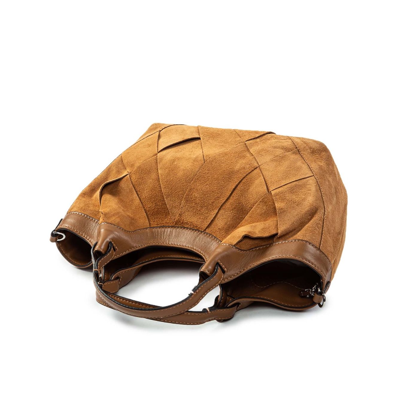 shopper DUA media intreccio caramel sopra