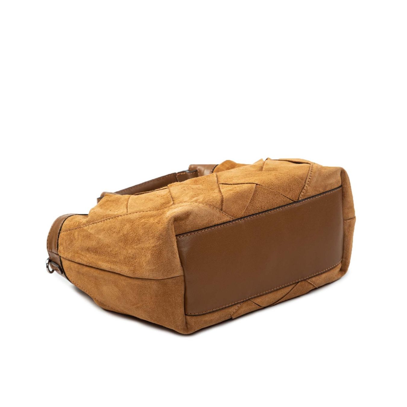 shopper DUA media intreccio caramel sotto