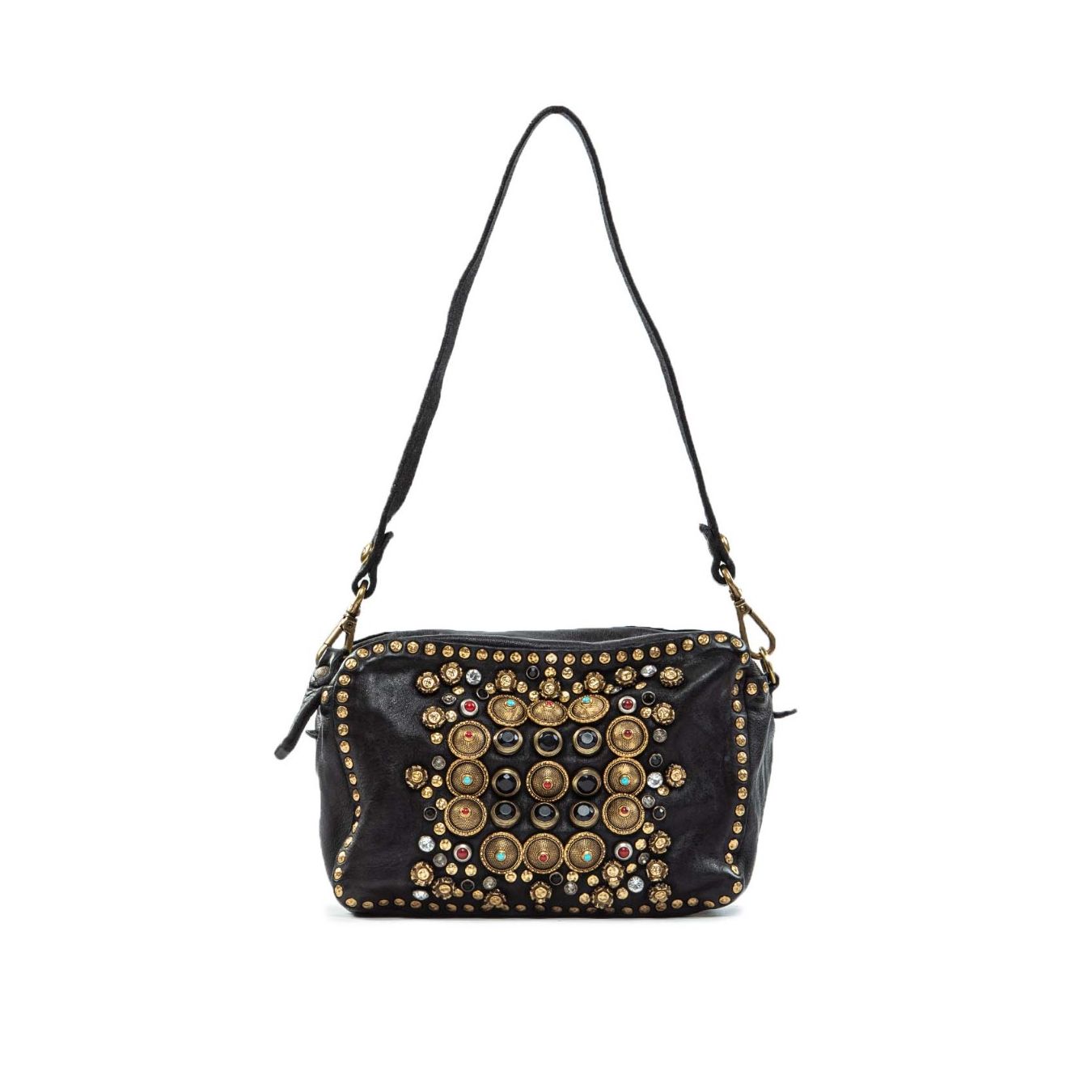 bauletto mini borchie nero