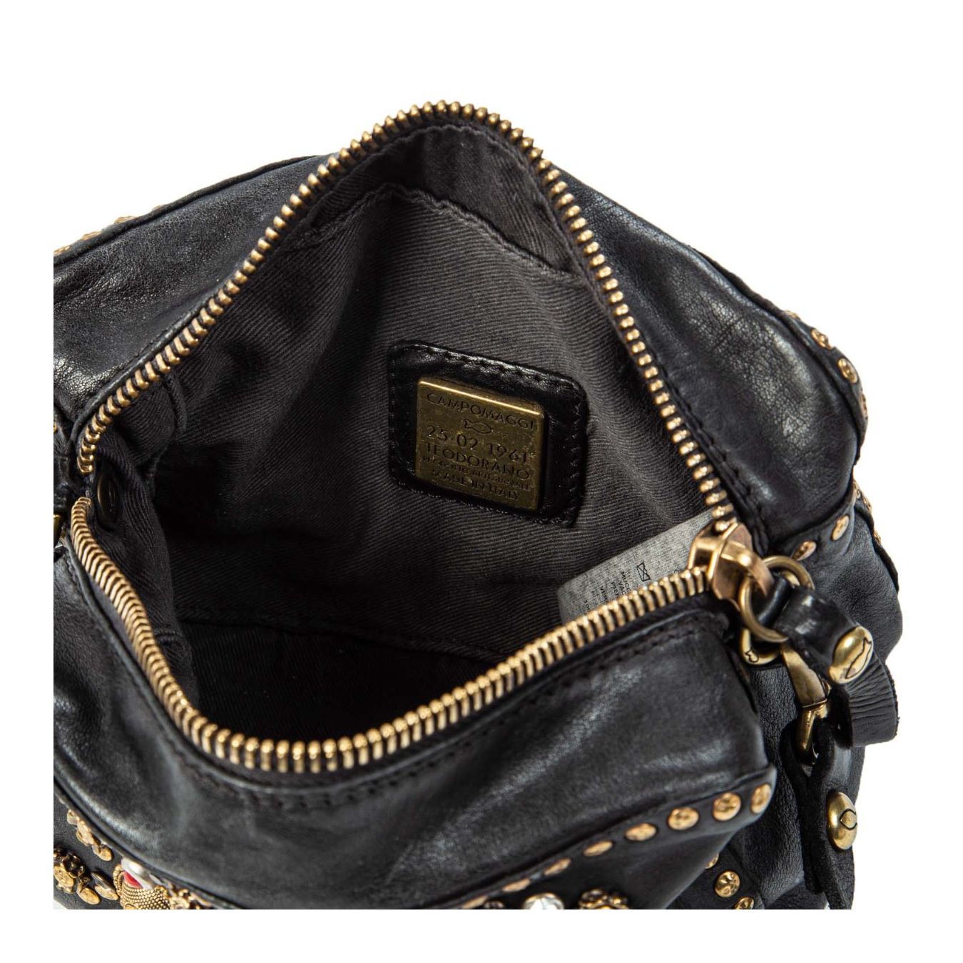 bauletto mini borchie nero interno