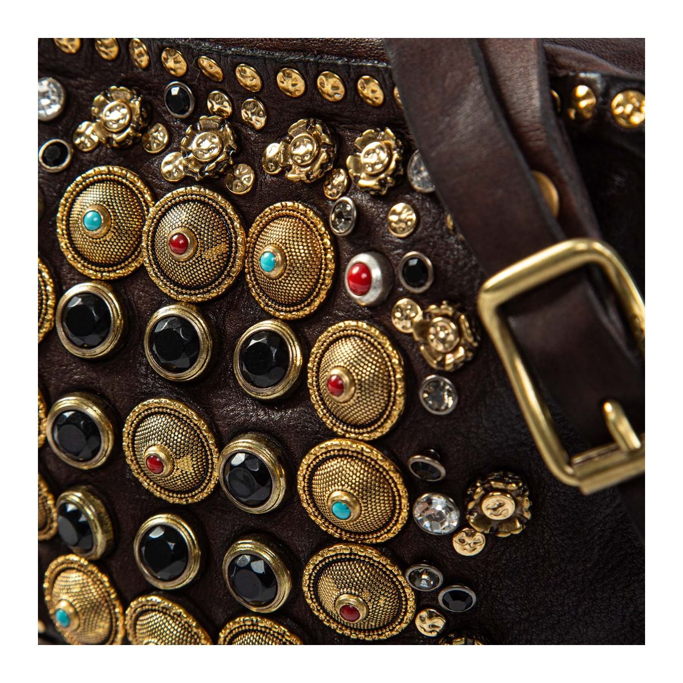 bauletto mini borchie testa di moro BORCHIE COLORATE