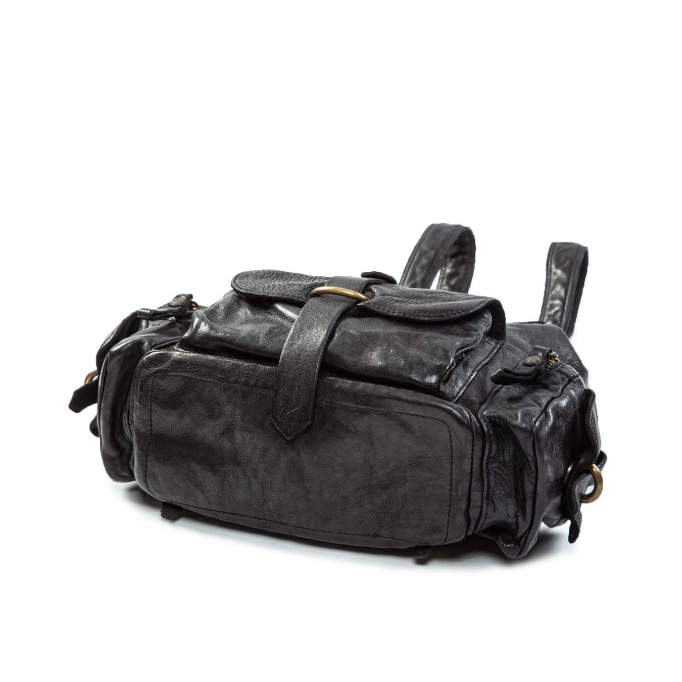 zaino KAREN in pelle nera sotto