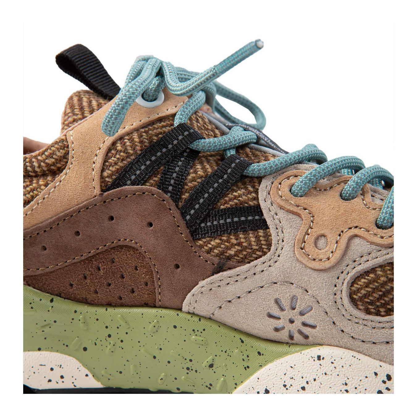 flower mountain sneakers YAMANO con inserti marroni