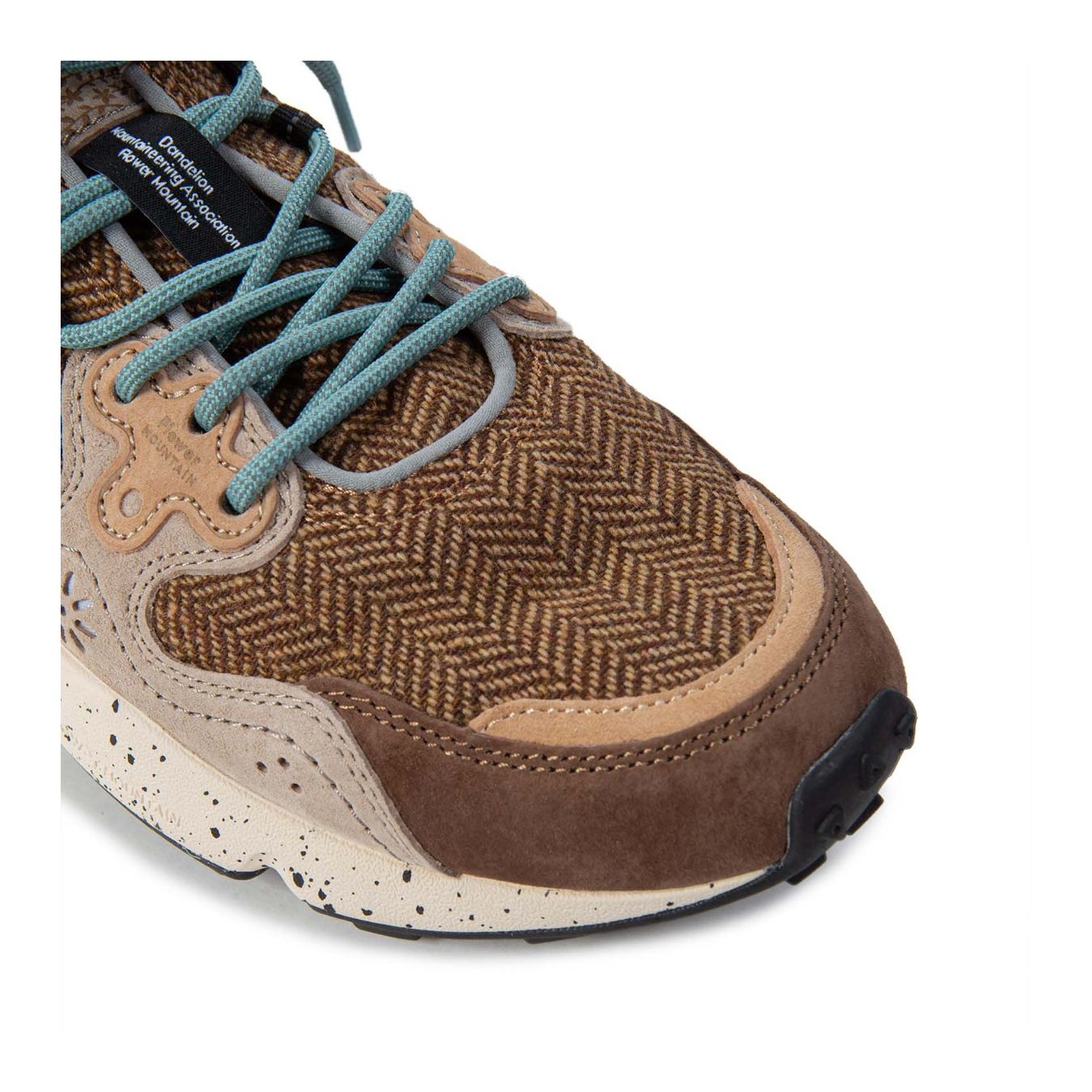flower mountain sneakers YAMANO con inserti marroni punta