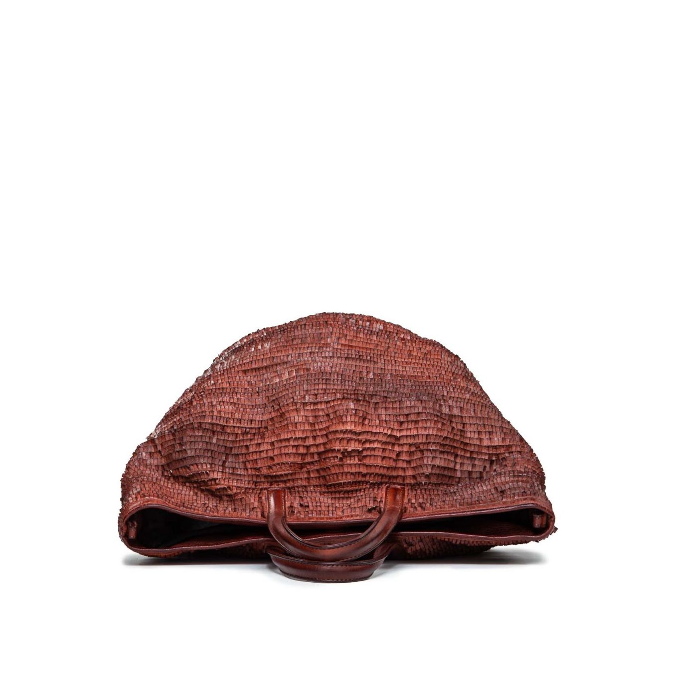 shopper pelle rossa
