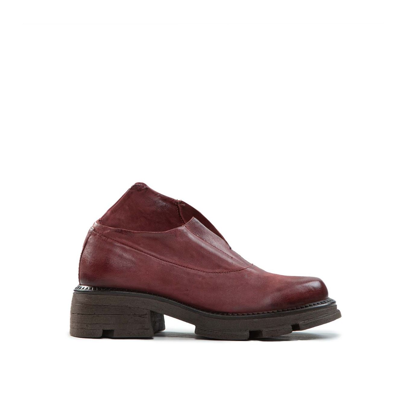 slipon LANE in pelle rosso madera 