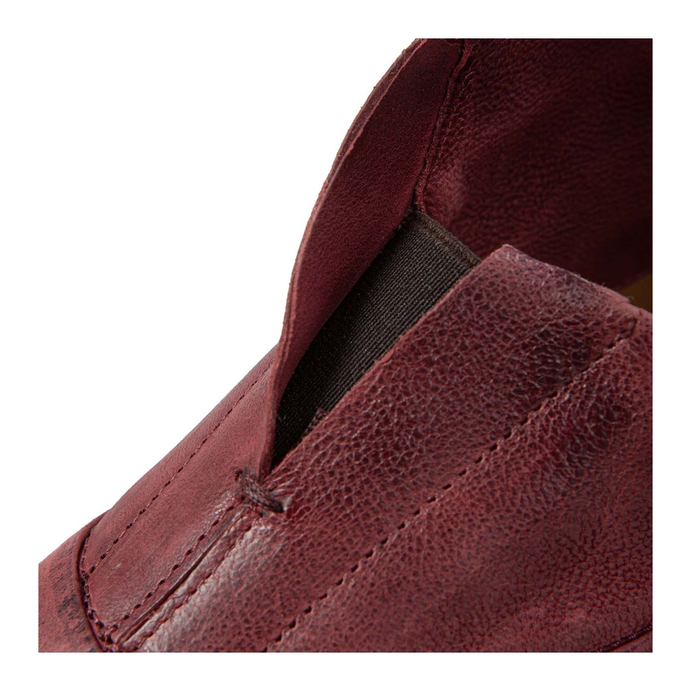 as98 slipon LANE in pelle rosso madera  sopra