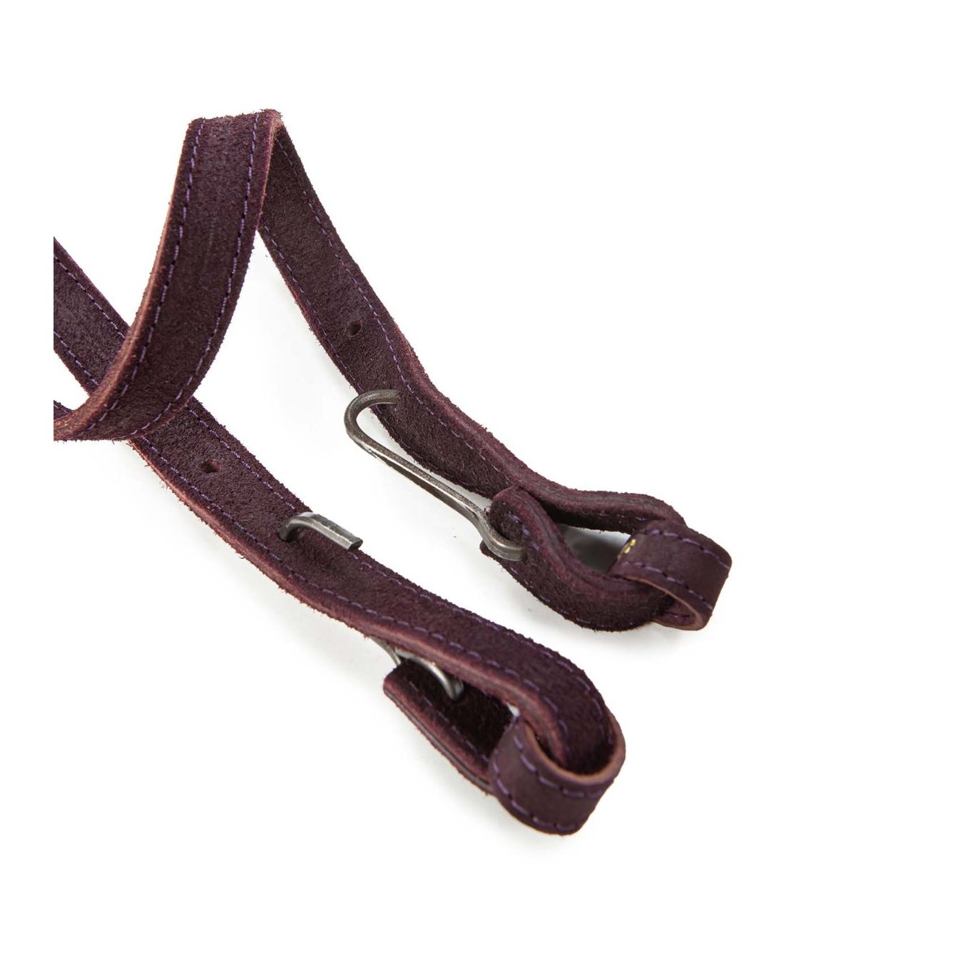 shopper LUNA S in pelle viola tracolla rimovibile
