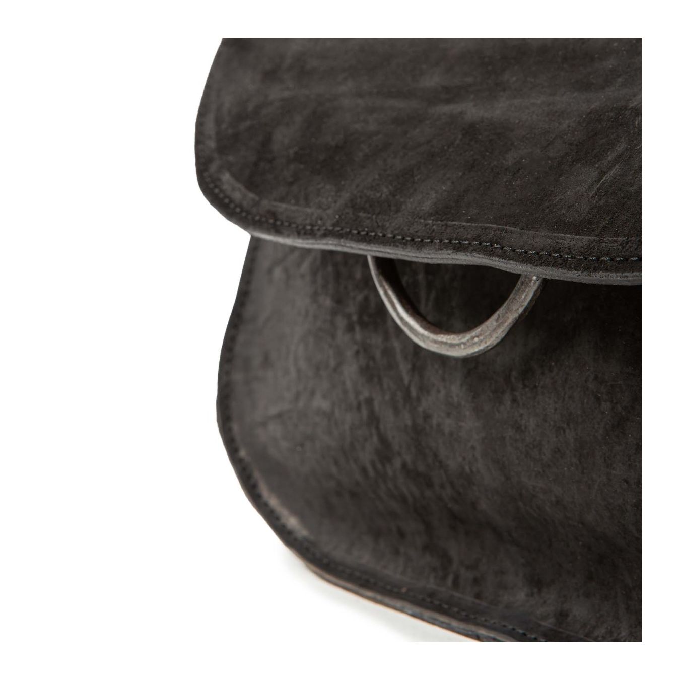 shopper LUNA CROSSBODY in pelle nera chiusa