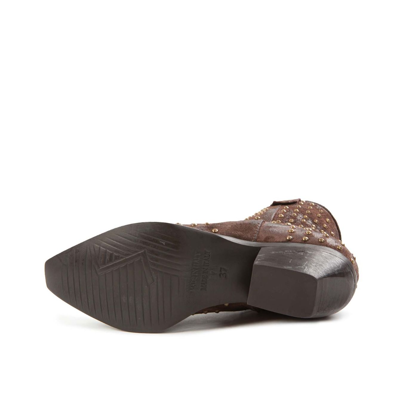 camperos ZOE in camoscio testa di moro suola