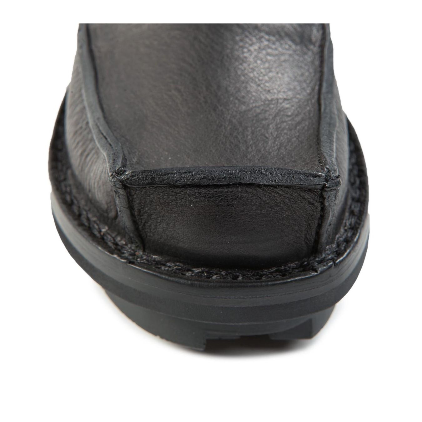 biker CANISTER in pelle nera  davanti