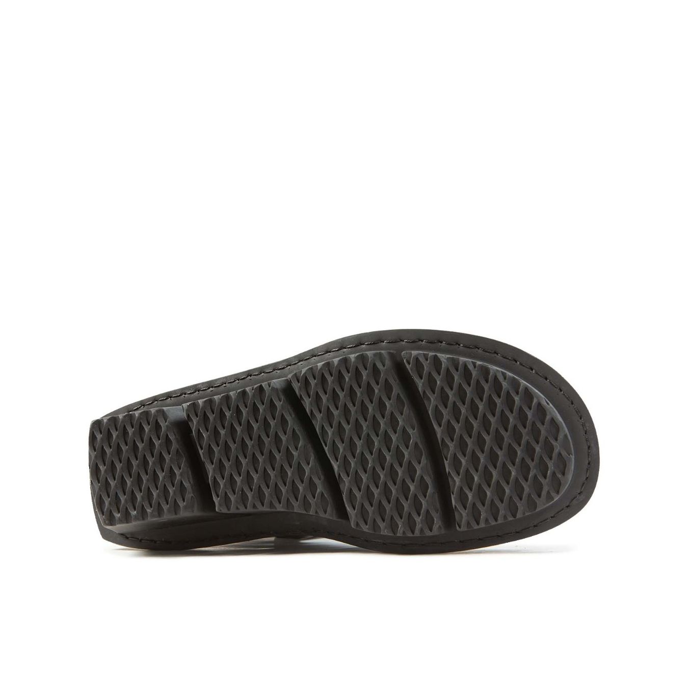 tronchetti PILAR con zeppa in pelle nera suola