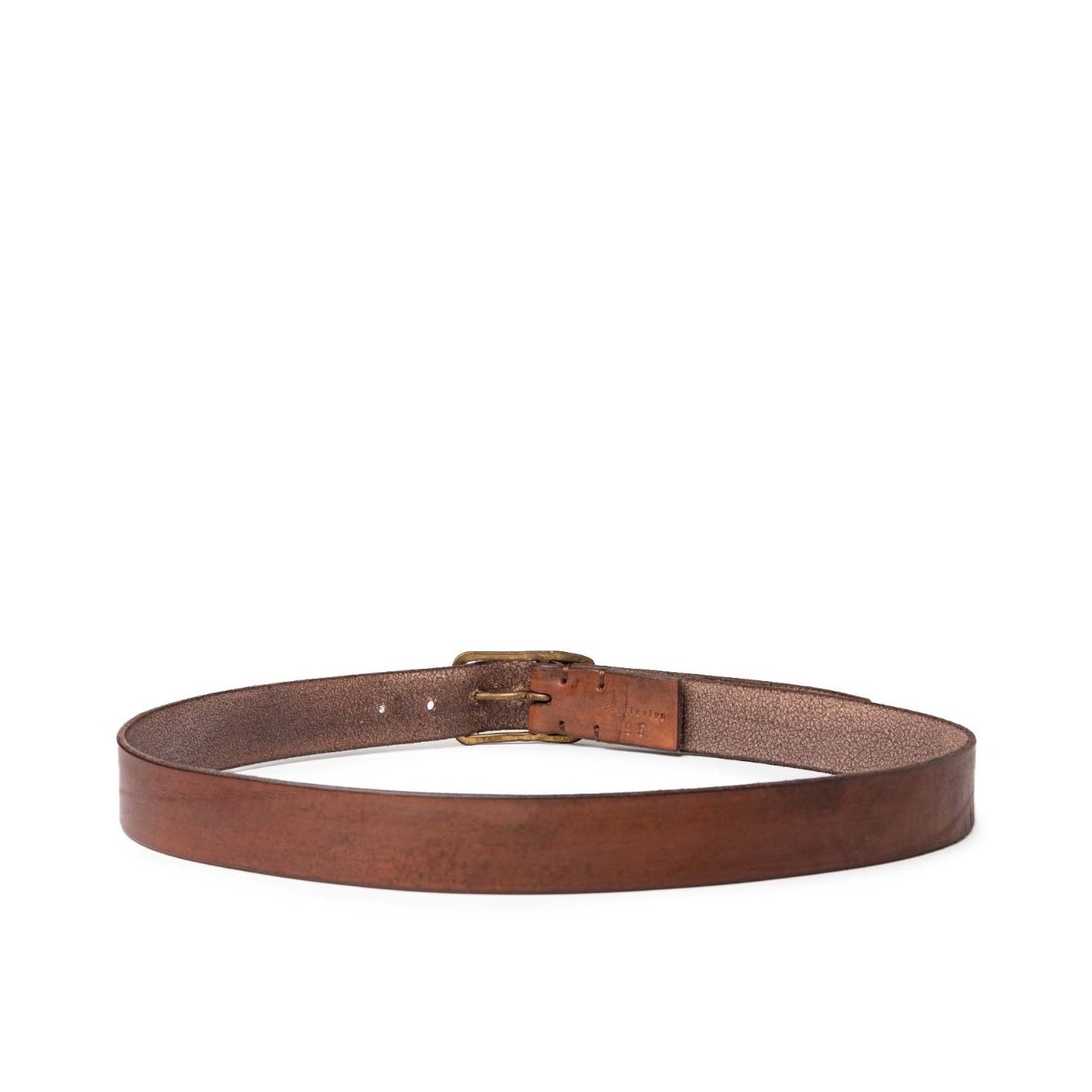 cintura BUCKLE in pelle marrone dietro