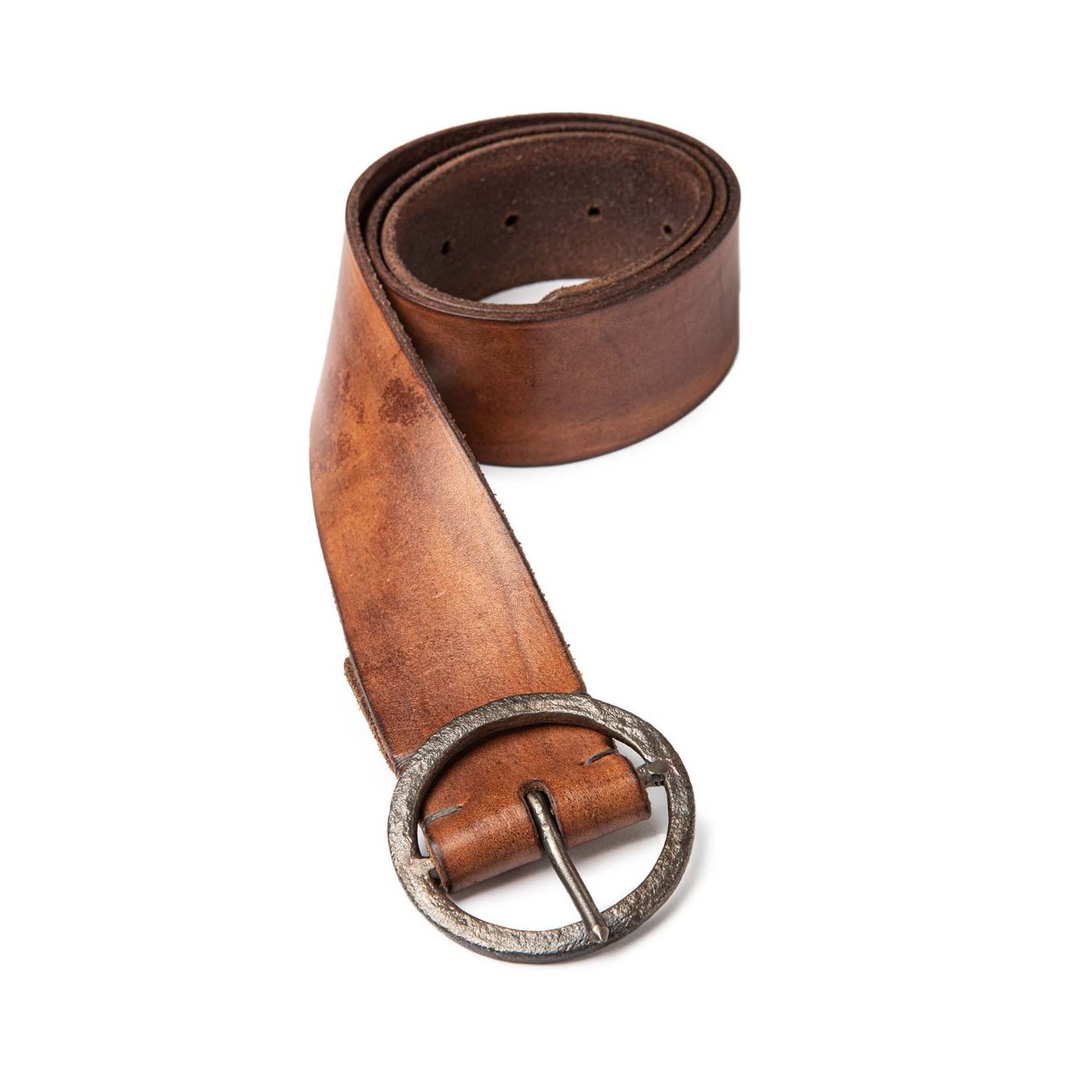 cintura RING in pelle cuoio chiusa