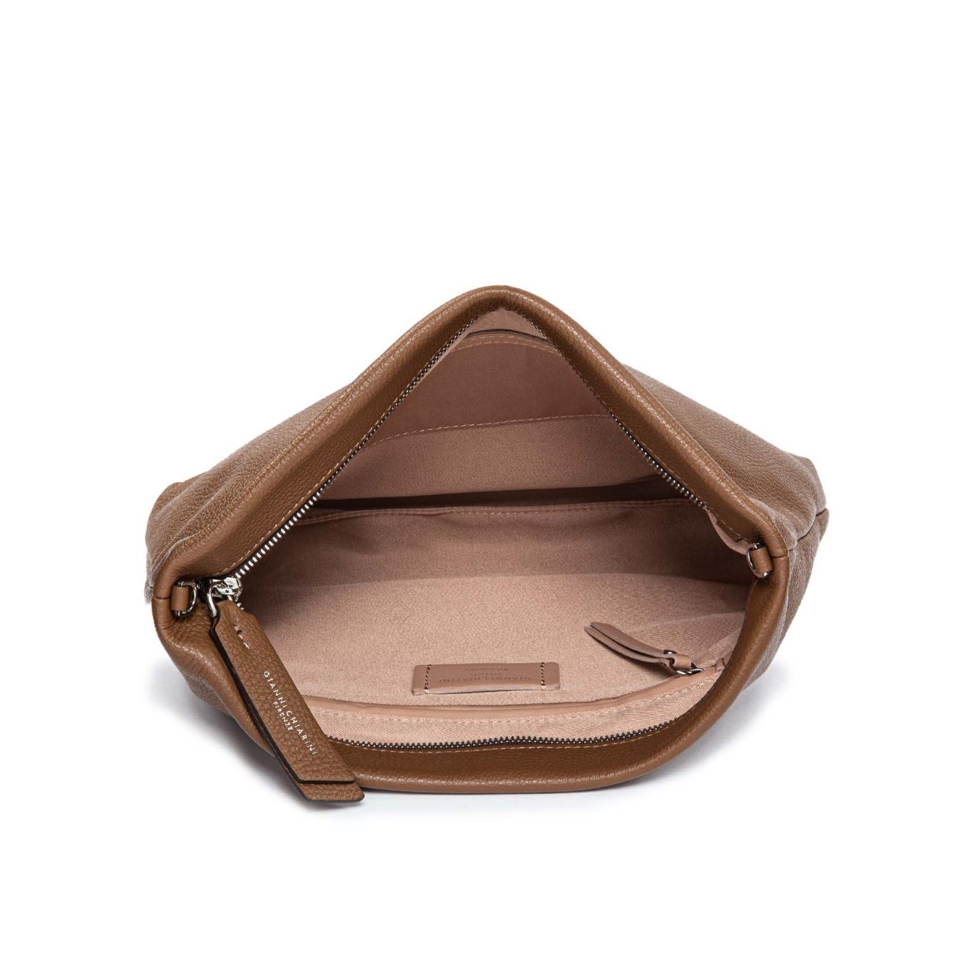 interno borsa pelle marrone
