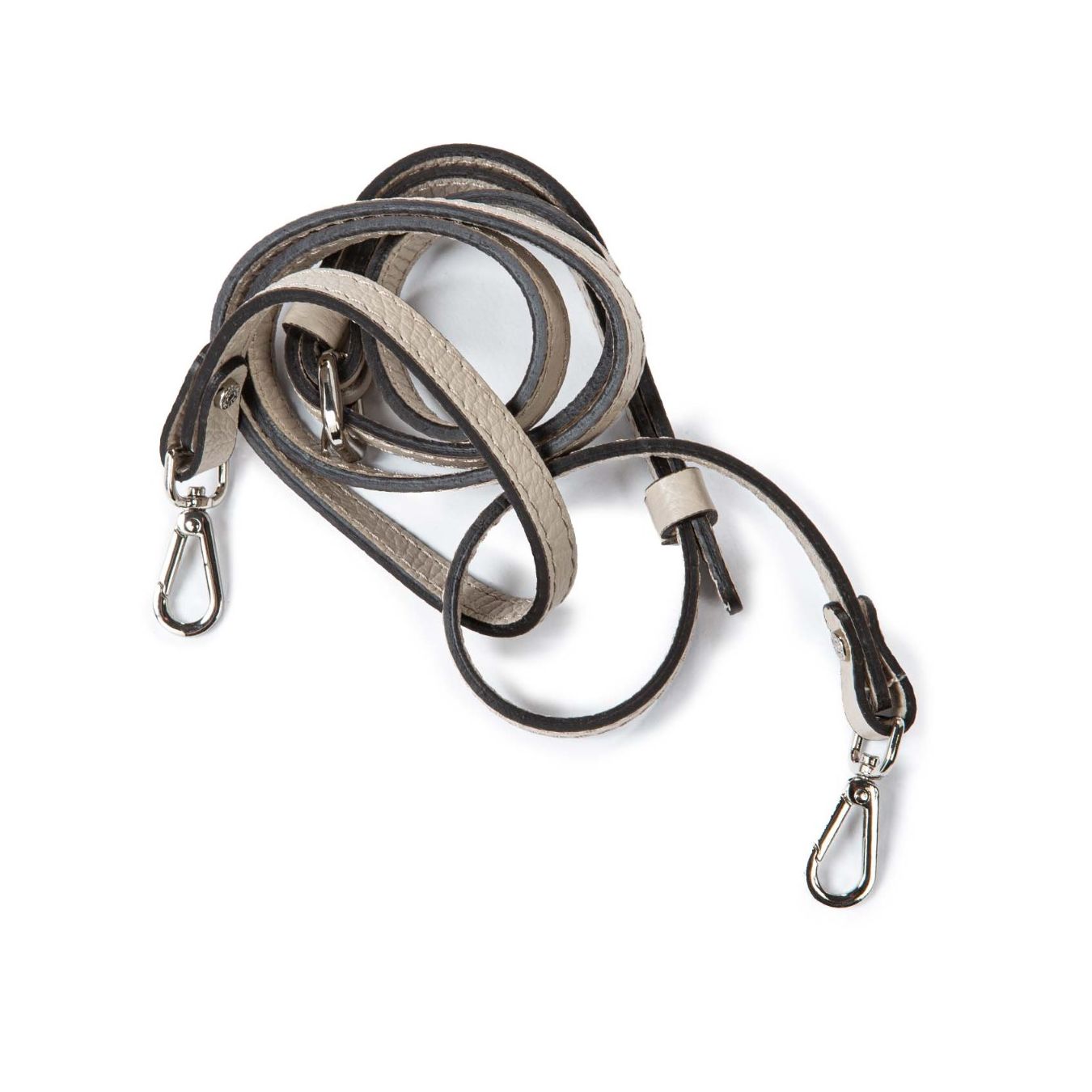 tracolla in pelle grigia gianni chiarini