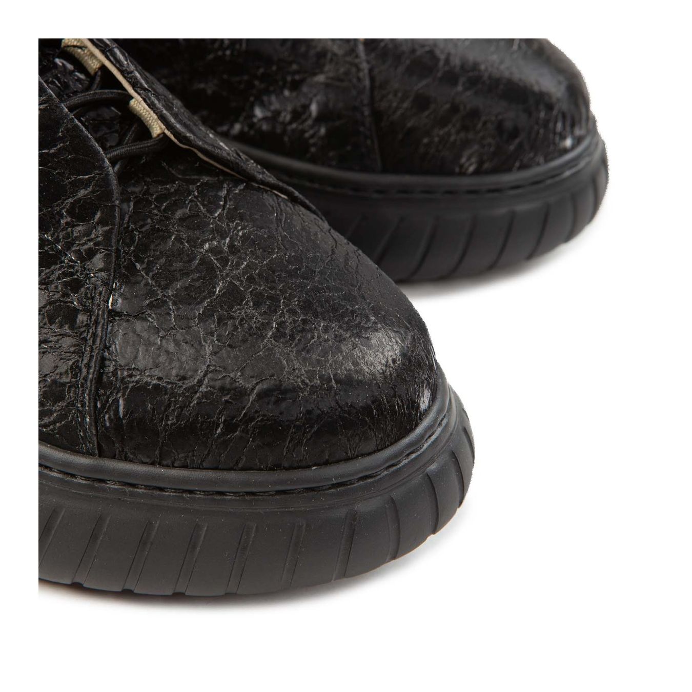 sneakers LIBI UNI in pelle nera punta