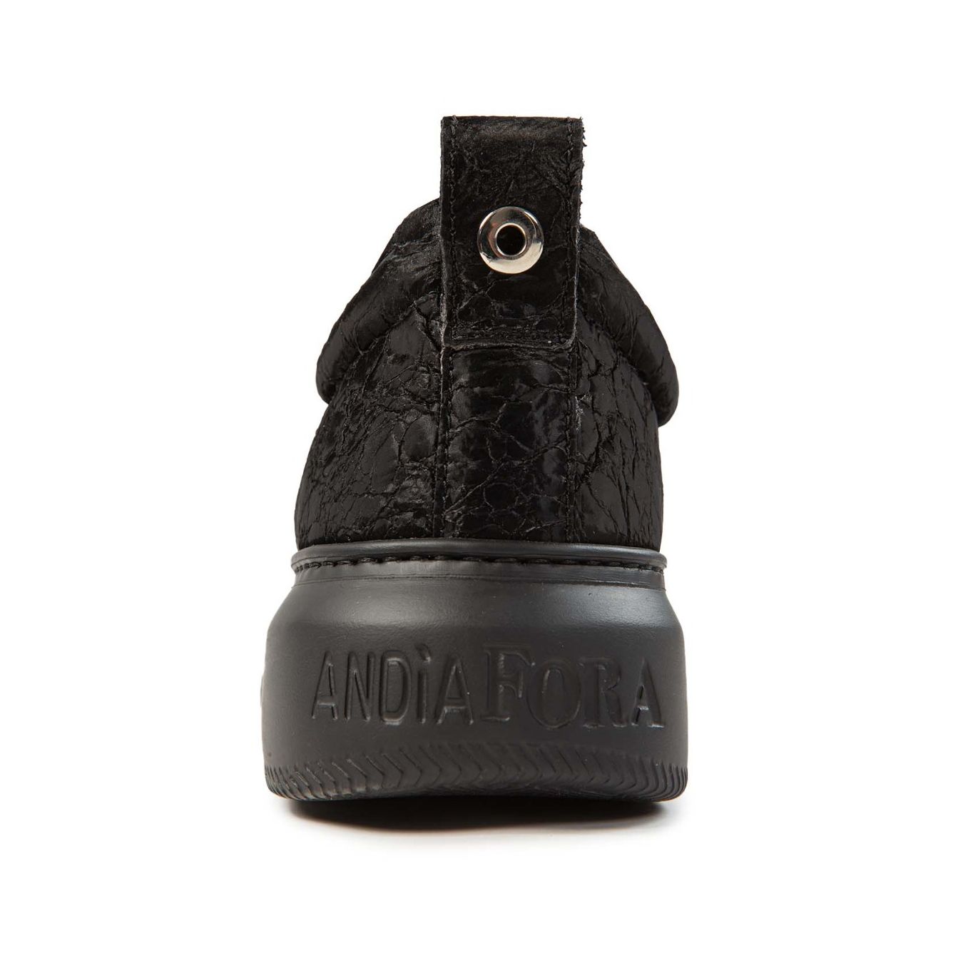 sneakers LIBI UNI in pelle nera dietro
