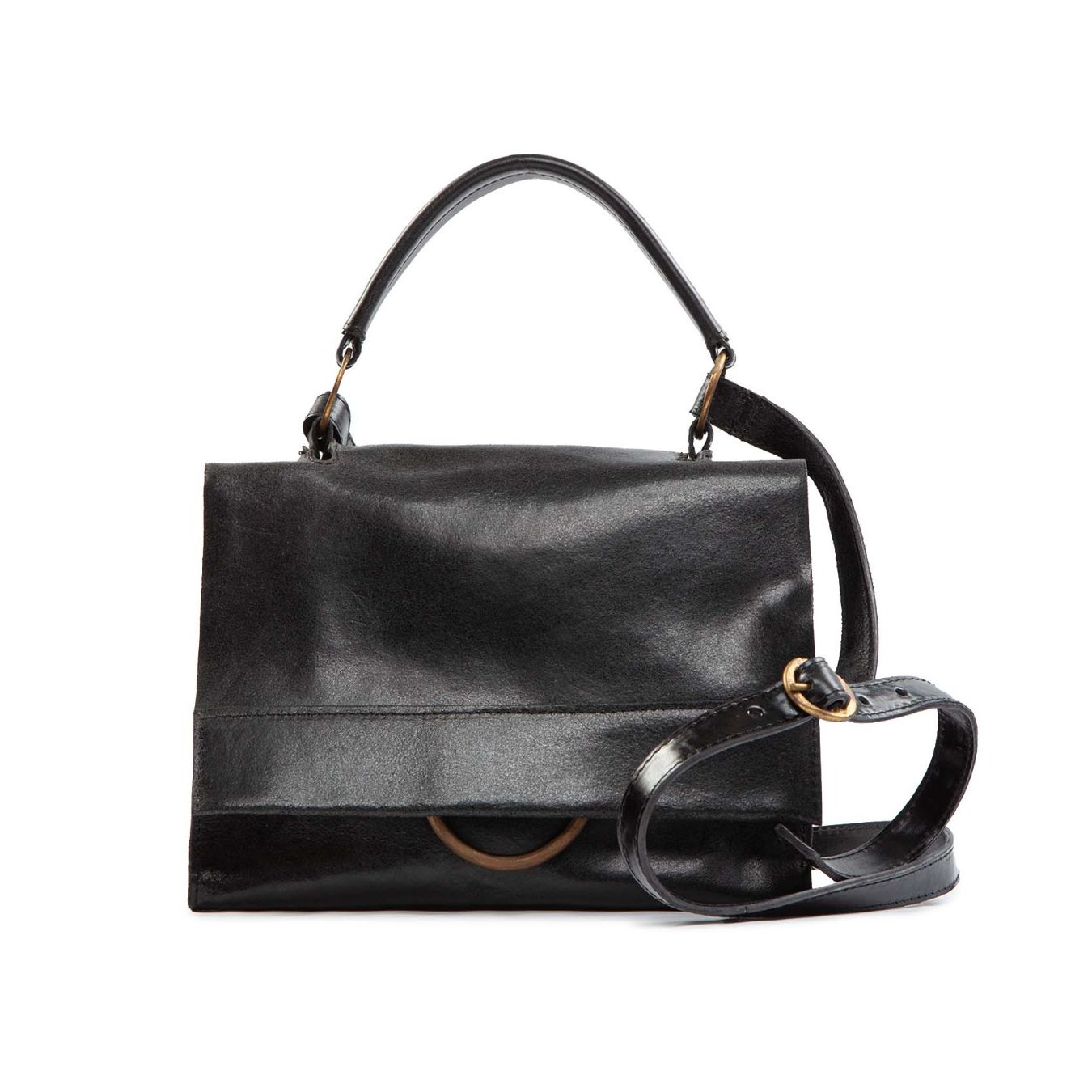 borsa LUNA in pelle nera