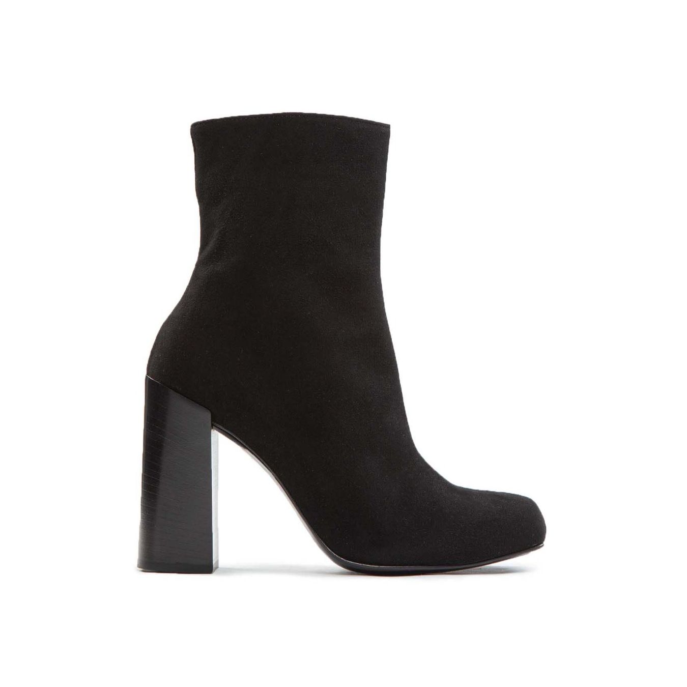 tronchetto OLGA in camoscio nero