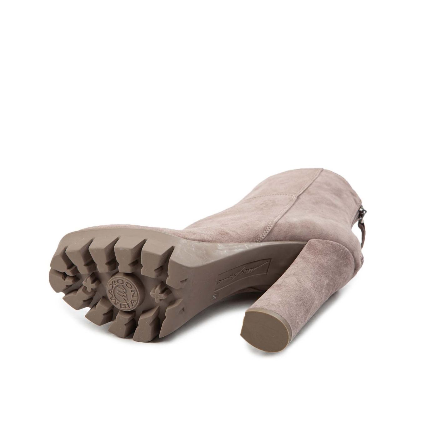 tronchetti camoscio grigio suola