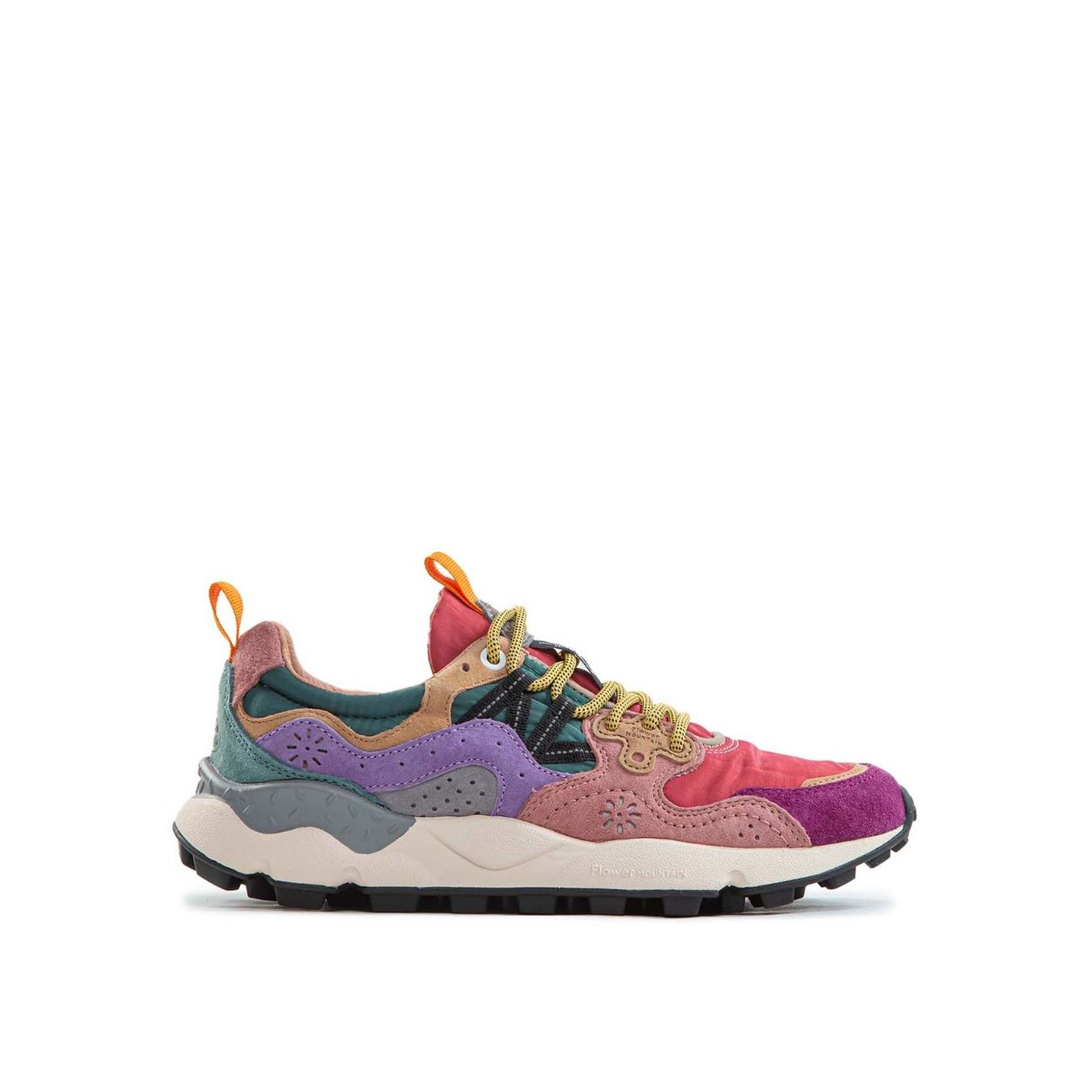 sneakers YAMANO con inserti fucsia 