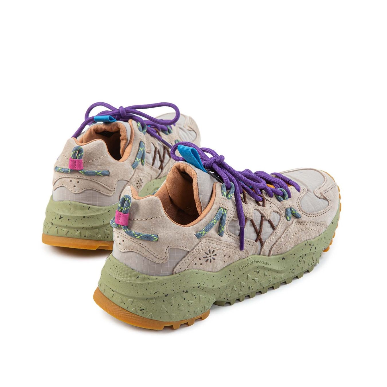 sneakers YAMABUSHI grigie  dietro