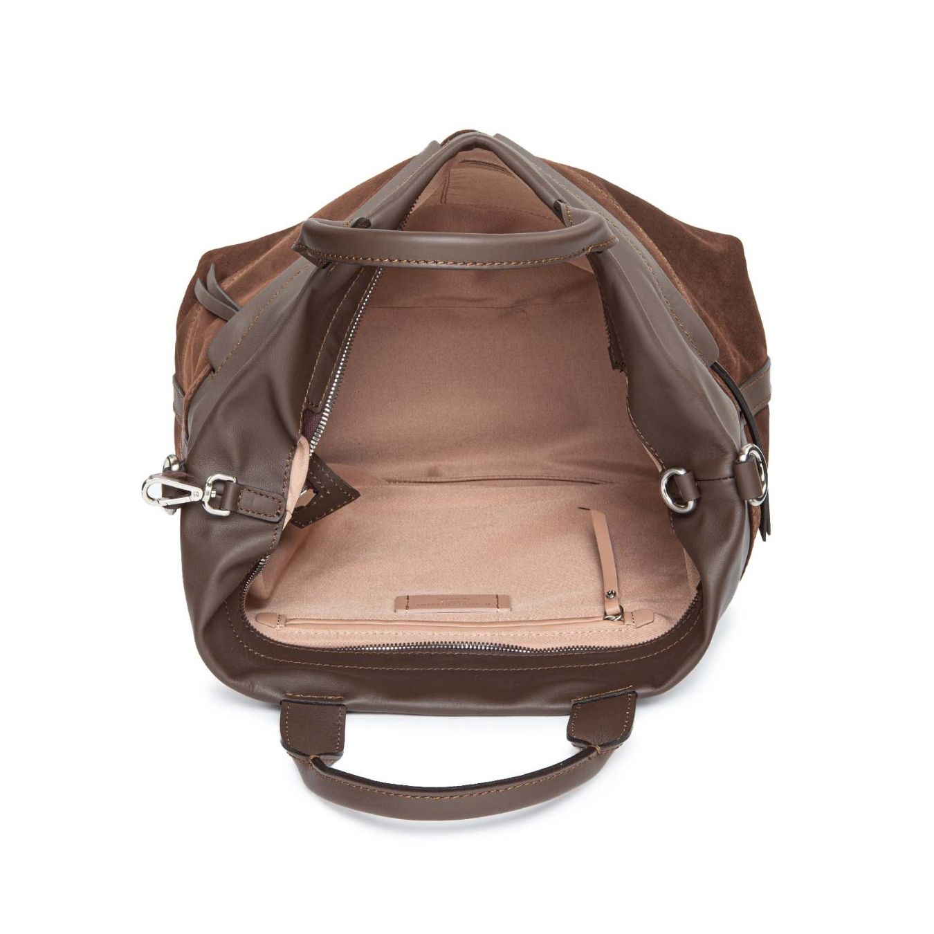interno shopper in camoscio
