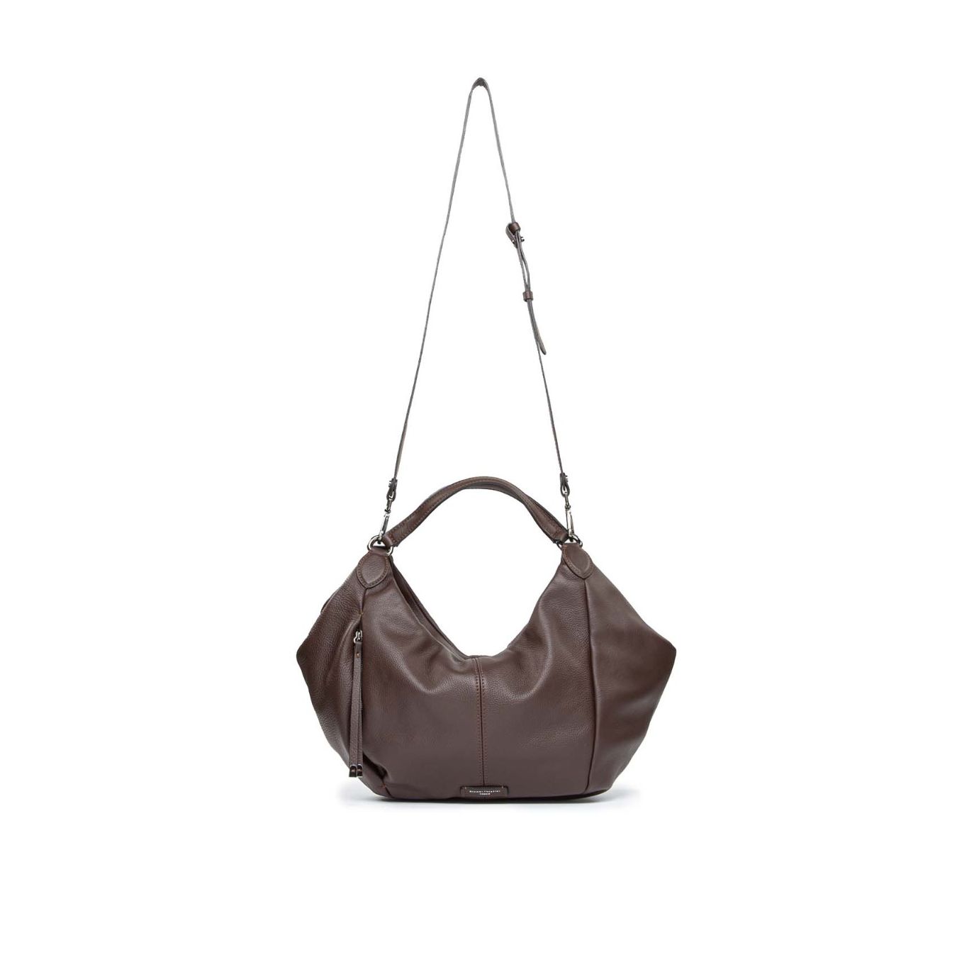 borsa a tracolla in pelle bordeaux