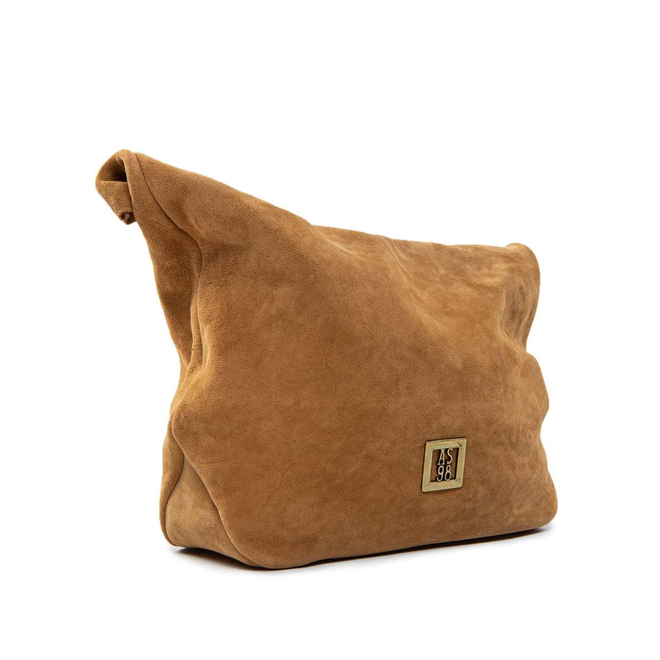 clutch chiusura calamita in camoscio cuoio dietro