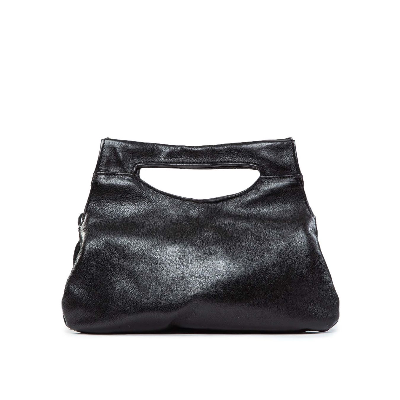 cartella chiusura calamita in pelle nera