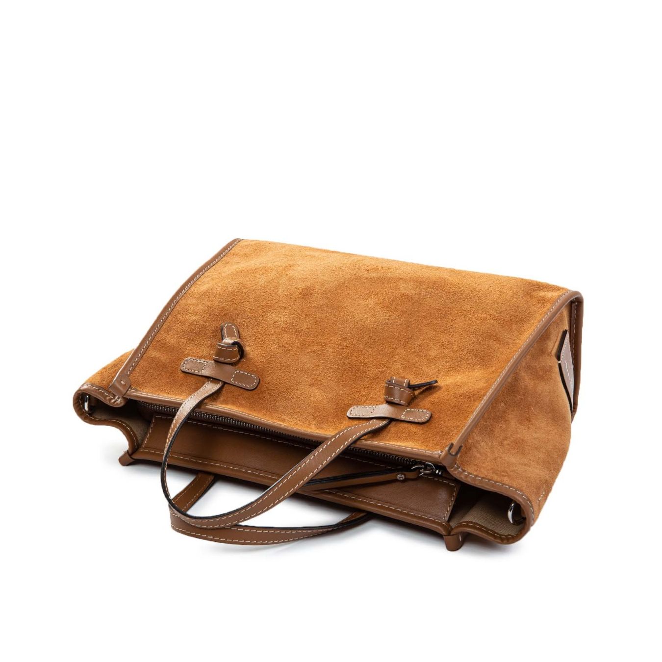 shopper MARCELLA M in camoscio camel sopra