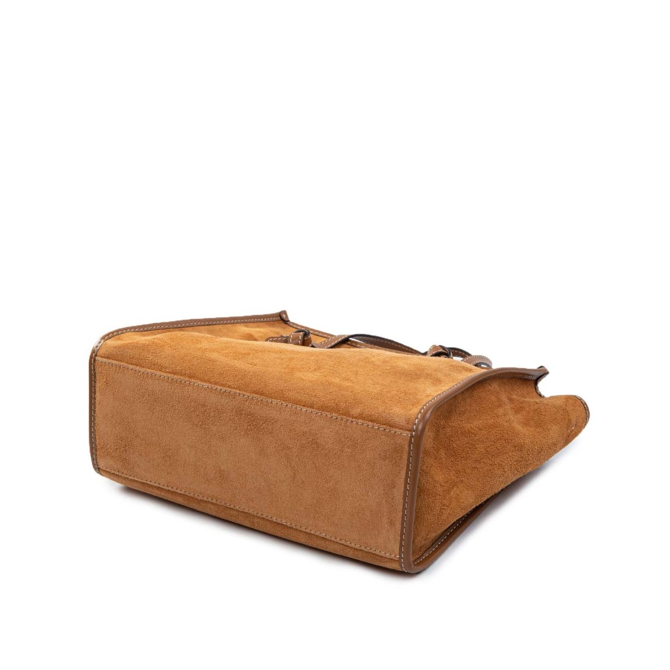 shopper MARCELLA M in camoscio caramel sotto