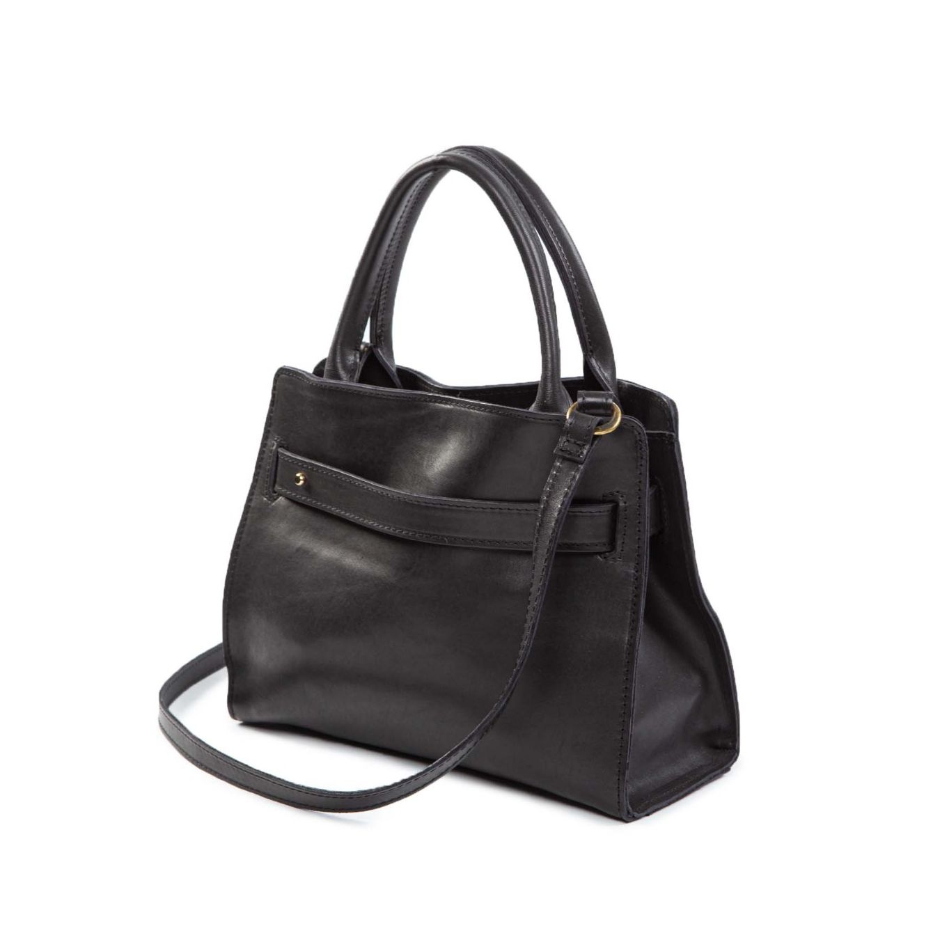 borsa SELLA S in pelle nera dietro