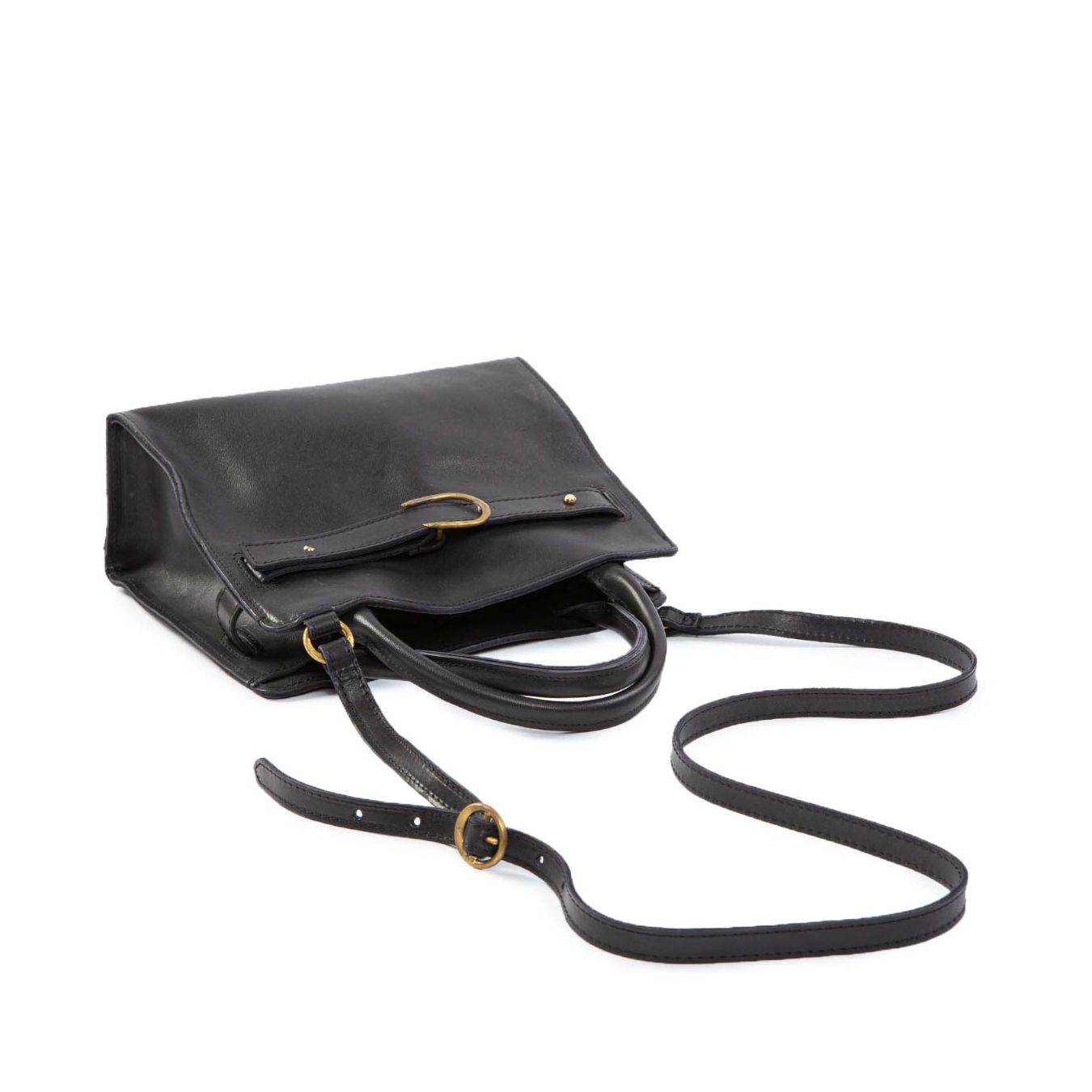 borsa SELLA S in pelle nera sopra