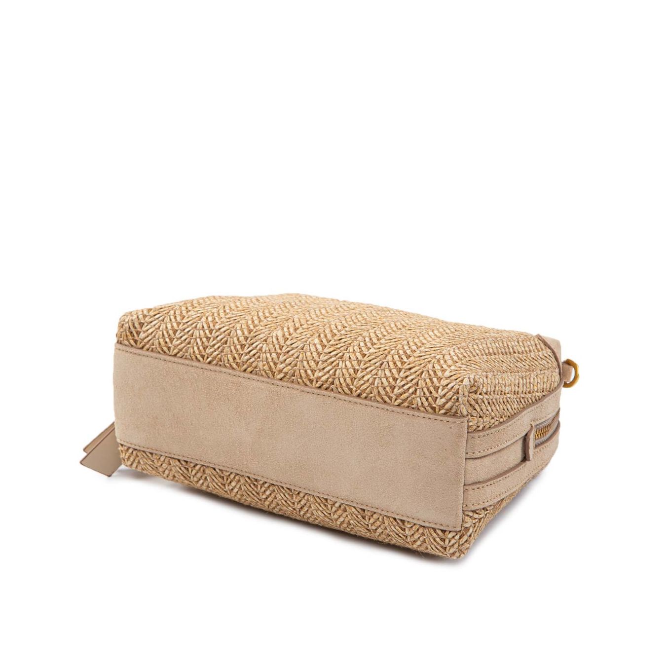 bauletto ALIFA paglia intrecciata beige sotto