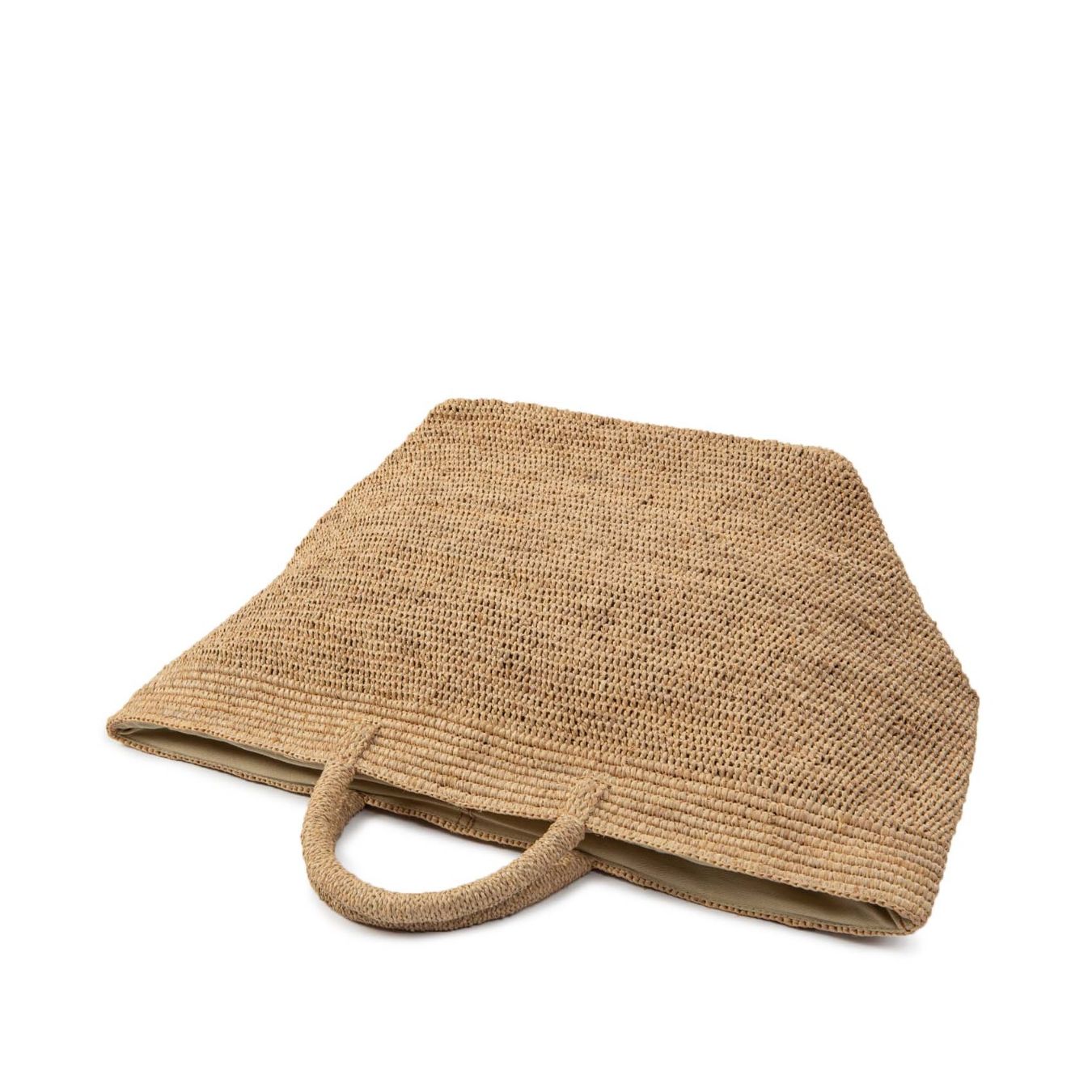 shopper VANILLA in raffia tea sopra