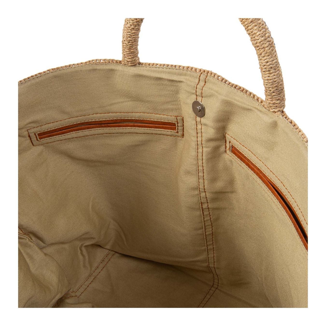 shopper VANILLA in raffia tea interno
